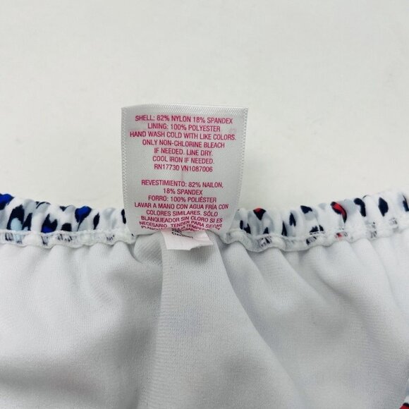 Xhilaration Juniors Large High Leg Scoop String Bikini Bottom Animal Print 1022 - Picture 8 of 8